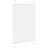 VidaXL Plissé rolgordijn 100x100 cm stofbreedte 99,4cm polyester wit - thumbnail