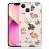TPU Hoesje voor iPhone 13 mini Konijntjes - thumbnail