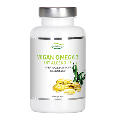 Nutrivian Vegan omega 3 uit algenolie 60 Capsules