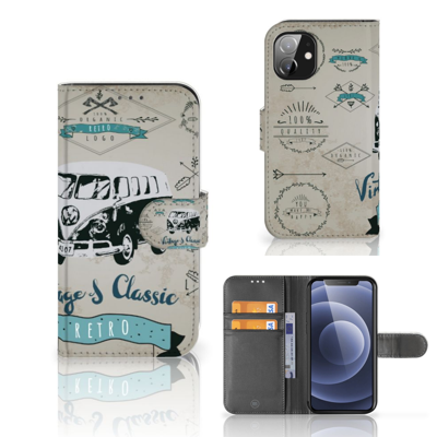 Apple iPhone 12 Mini Telefoonhoesje met foto Retro VW Bus Apple iPhone 12 Mini Telefoonhoesje met foto Retro VW Bus