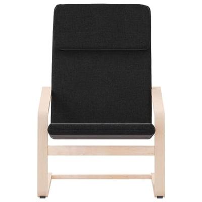 Relaxstoel stof zwart Relaxstoel stof zwart