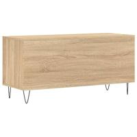Platenkast 100x38x48 cm bewerkt hout sonoma eikenkleurig - thumbnail
