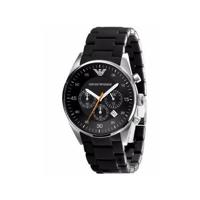 Emporio Armani Heren stalen chronograaf horloge AR5858 - thumbnail