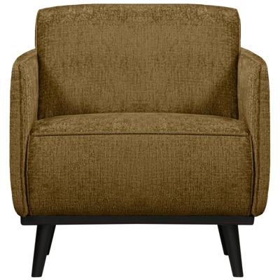 WOOOD Fauteuil 'Statement' Met Armleuning, Structure Velvet, kleur Brass