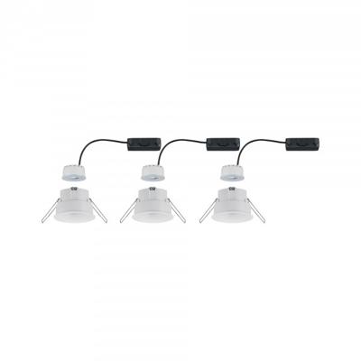 Paulmann LED-inbouwlamp voor badkamer Set van 3 stuks 18 W