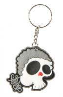 LG Imports sleutelhanger piraat jongens 5,5 cm wit/grijs - thumbnail