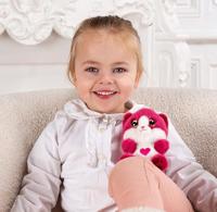 Cutydoo Love Kat Pluche - GIPSY TOYS - 13 cm - Frambozenroze - thumbnail