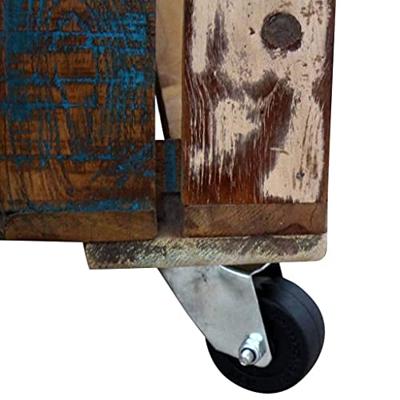 Salontafel 70x70x35 cm massief gerecycled hout - thumbnail