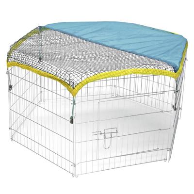 KERBL Verzinkt buitenverblijf met poort voor knaagdieren