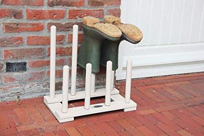 Esschert Design laarzenrek wit cf48w