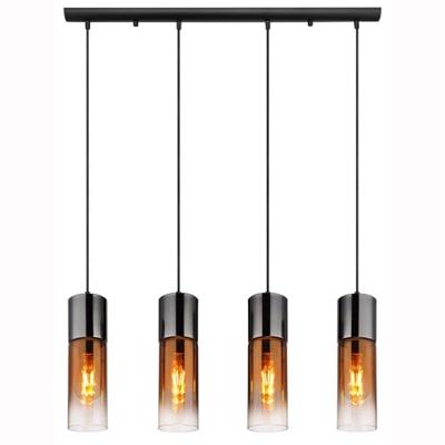 Globo Strakke hanglampAnnika 4-lichts gunmetal - 21000-4HG