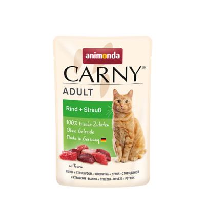 ANIMONDA Carny Adult Beef and ostrich - nat kattenvoer - 85g