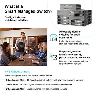 Hp e 1920S 8G Ppoe+ 65W Switch Us En, Zwart