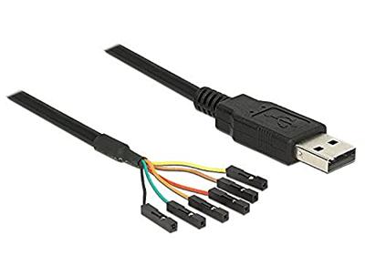 Delock 83787 USB-kabel USB-A stekker, USB-pinbus 1.80 m Zwart