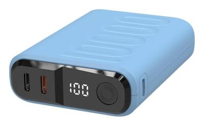 RealPower REALPOWER PB-10000 C Powerbank 10000 mAh USB PD USB-C Violet Statusweergave RealPower REALPOWER PB-10000 C Powerbank 10000 mAh USB PD USB-C Violet Statusweergave