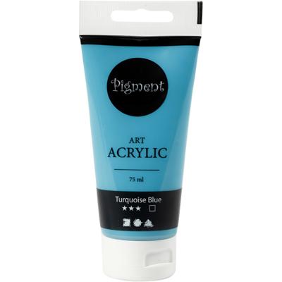 Creativ Company Pigment art acrylverf turquise blauw, 75ml