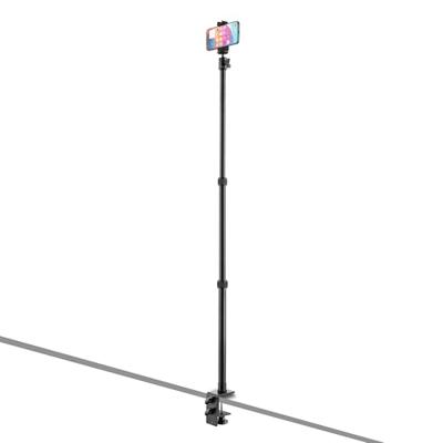 MOJOGEAR uitschuifbaar statief met tafelklem - Inclusief statiefkop en telefoonhouder