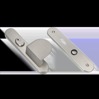 AMI Veiligheidsbeslag 250/50/1 Kt72 Omkeer Deurdikte 90/83 Re+Deurkruk 356 Irox Archi-Des. Deurdikte 38/42 - 623191
