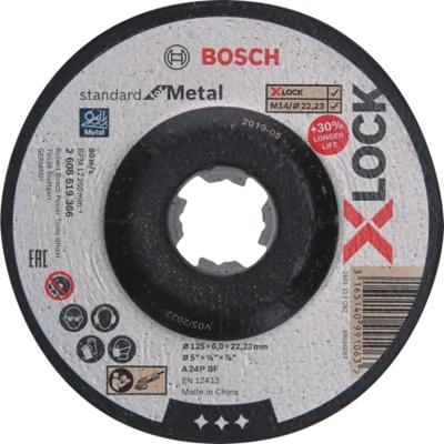 Bosch Accessories 2608619366 X-LOCK Afbraamschijf gebogen Diameter 125 mm Boordiameter 22.23 mm Metaal, Staal, IJzer 1 stuk(s) Bosch Accessories 2608619366 X-LOCK Afbraamschijf gebogen Diameter 125 mm Boordiameter 22.23 mm Metaal, Staal, IJzer 1 stuk(s)