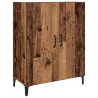 Hoge kast 2 pcs Oud hout Bewerkt hout - thumbnail