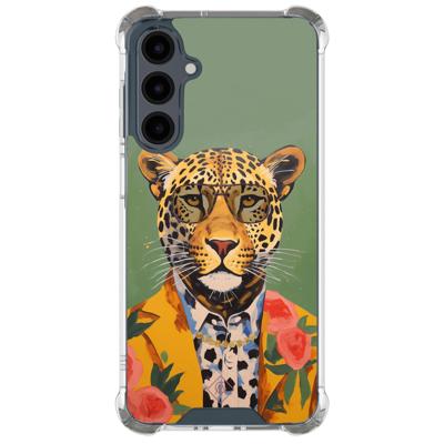 Samsung Galaxy A17 shockproof hoesje - Luipaard hipster Samsung Galaxy A17 shockproof hoesje - Luipaard hipster