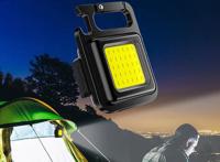 Hofftech Sleutelhanger zaklamp - COB LED - Oplaadbaar - thumbnail