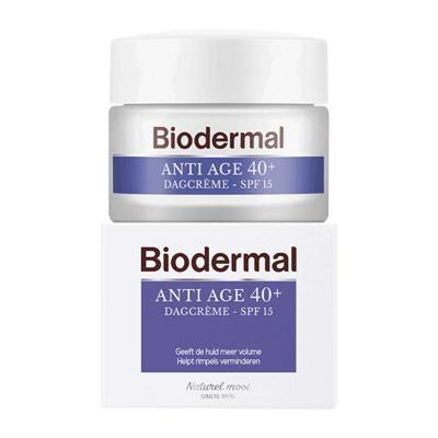 Biodermal Anti Age 40+ Dagcrème met hyaluronzuur en vitamine C - met SPF15