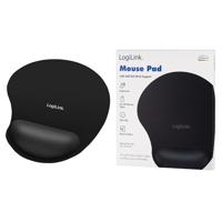 LogiLink ID0027 Muismat met polssteun Ergonomisch Zwart (b x h x d) 195 x 3 x 230 mm - thumbnail