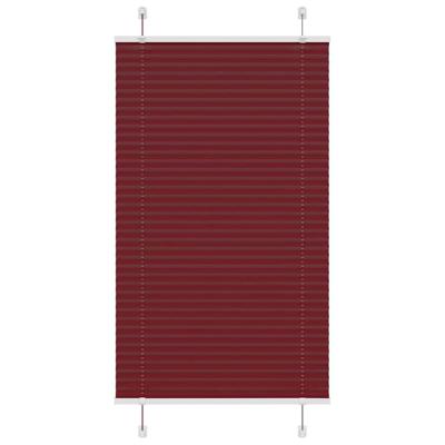 VidaXL Plissé rolgordijn 80x150 cm stofbreedte 79,4 cm bordeauxrood