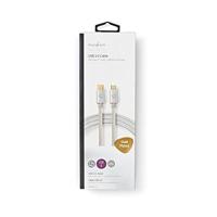 Nedis USB-Kabel | USB-C Male | USB Micro-B Male | 480 Mbps | 2 m | 1 stuks - CCTB60650AL20 CCTB60650AL20 - thumbnail