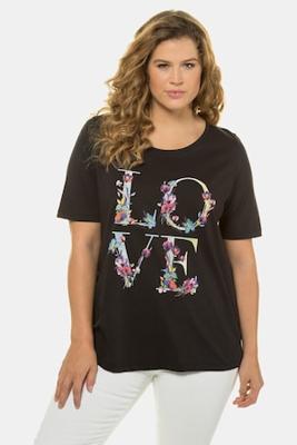 Ulla Popken T-shirt, classic, LOVE print - Grote Maten Ulla Popken T-shirt, classic, LOVE print - Grote Maten
