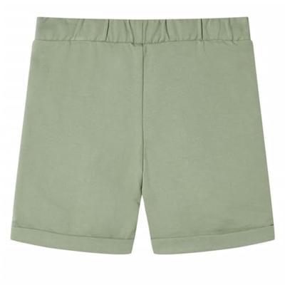 Kindershorts met trekkoord 116 lichtkaki