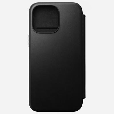 Nomad Modern leather folio iPhone 15 Pro Max - Black