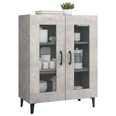 Dressoir 69,5x34x90 cm bewerkt hout betongrijs