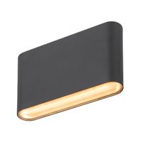 SLV Led muurspotOval 14 Up & down - zwart - 1007142 - thumbnail