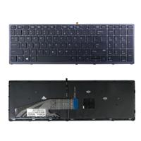 Notebook keyboard for HP Zbook 15 G3 17 G3 with pointer frame backlit - thumbnail