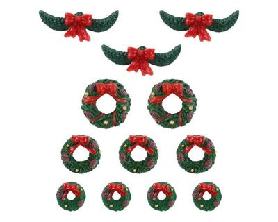 Lemax garland and wreaths s/12 kerstdorp accessoire 2021