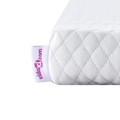 Matraspads Wit 90 x 200 cm 100% polyester jacquard stof Matraspads Wit 90 x 200 cm 100% polyester jacquard stof