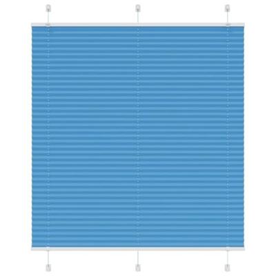 Pliss rolgordijn 115x150cm stofbreedte 114,4cm polyester blauw - thumbnail