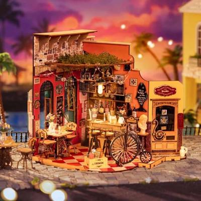 Robotime Cheers Bar en Dining Miniatuur Bouwpakket Modelbouw