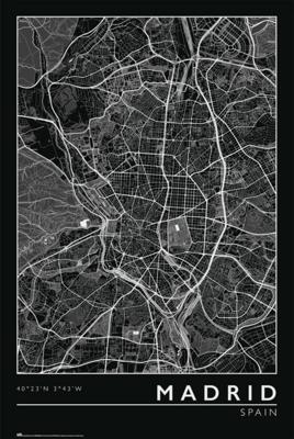 Poster Madrid City Map 61x91,5cm