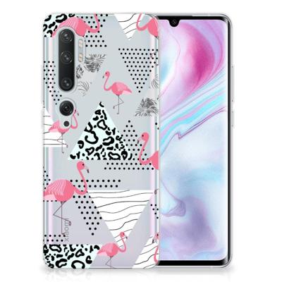Xiaomi Mi Note 10 Pro | TPU Hoesje | Flamingo Triangle