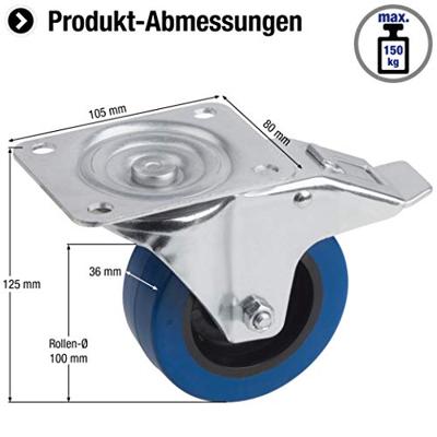 Metafranc Zwenkwiel Transport 100Mm Bl Vastzw - WU0802610 Metafranc Zwenkwiel Transport 100Mm Bl Vastzw - WU0802610