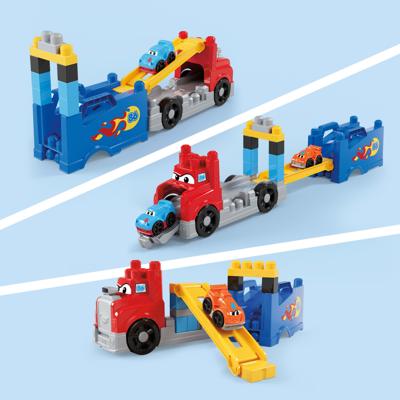 MEGA BLOKS - Race- en bouwvrachtwagen - 19-delige set - MEGA Bloks - JFR29 - thumbnail