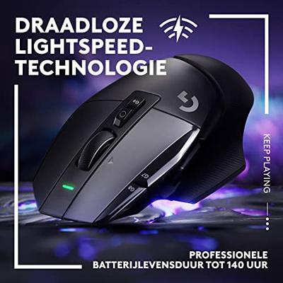 Gamingmuis - Draadloos - Logitech G - G502 X Lightspeed - Zwart - thumbnail