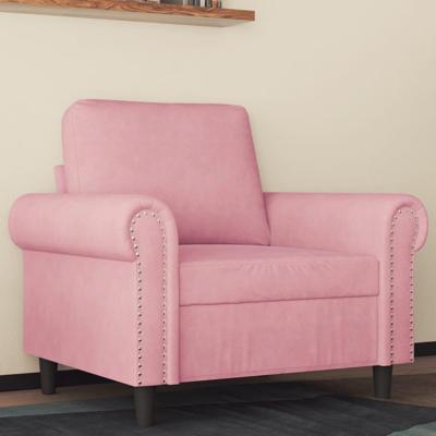 Fauteuil 60 cm fluweel roze Fauteuil 60 cm fluweel roze