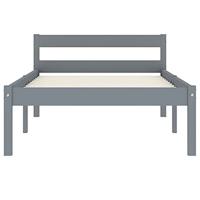 Bedframe massief grenenhout grijs 90x200 cm - thumbnail