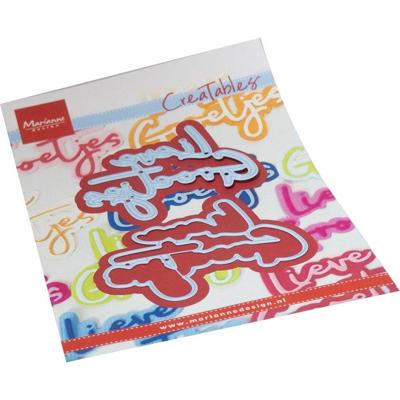 Marianne Design • creatable cutting die lieve groetjes