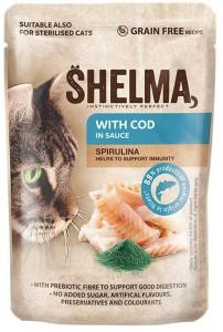 SHELMA with cod in sauce - nat kattenvoer - 85g