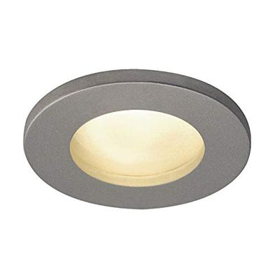SLV InbouwspotDolix Out GU10 Round voor buiten zilvergrijs - 1001167